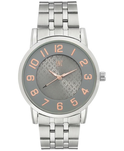INC International Concepts Womens Faux Leather Strap Watch 