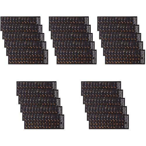 5 Count Russische Keyboard Sticker Mechanische Tastatur Tastaturfolie - Bild 4 von 12
