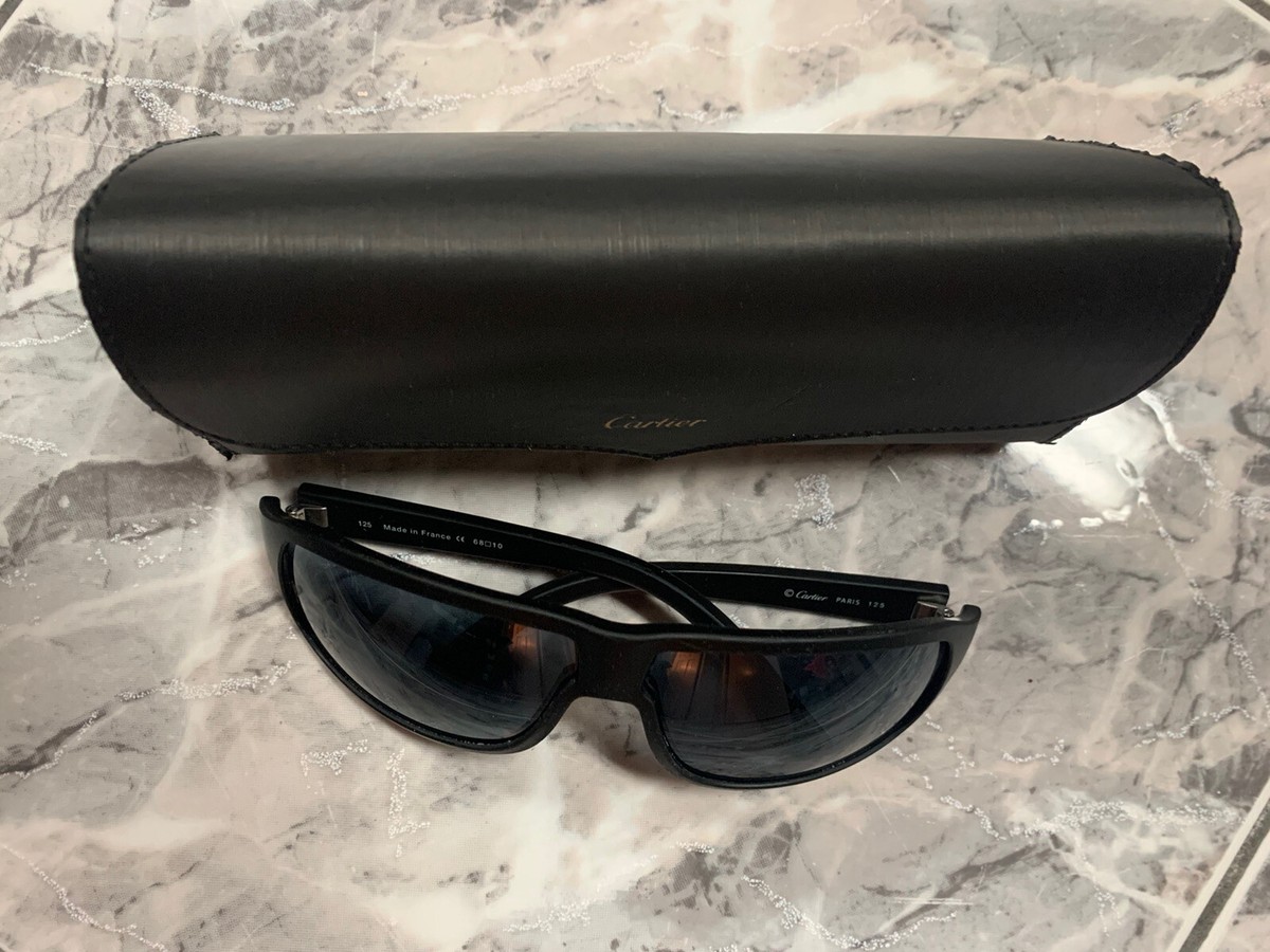 Pre-Owned Cartier Men's Sunglasses 125 68 10 with Case | eBay Pre-Owned Cartier Men's Sunglasses 125 68 10 with Case | eBay