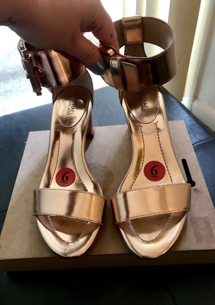 Michael kors rose gold hotsell heels