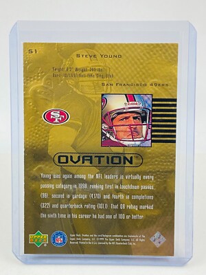 1999 Upper Deck Ovation Steve Young 51 | eBay