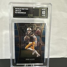 2023 Panini Select Draft Picks - Concourse Blue #27 Josh Allen - Gem Mt 10