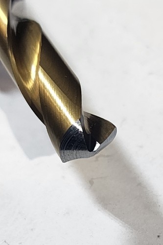 8.8mm / .3464" x 1-1/2" LOC 10mm Shank Carbide Stub Drill Regrind Read Desc. - Picture 3 of 6