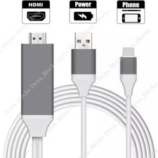 HDMI Mirroring AV Cable Phone to TV HDTV Adapter 1080P For iPhone 14 13 12 XR XS
