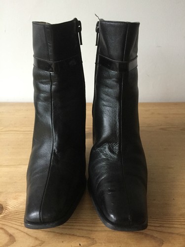 Botas Lotus Mujer Talla UK 3Negro Cuero Botín Tacón Zapatos - Imagen 5 de 8