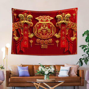 Chinese Traditional New Year Wall Art New Room Tapestry New Room Home Decoration