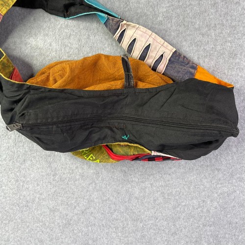 New Orleans Crossbody Messenger Bag Multi-Color Patch Work Purse - Picture 9 of 16