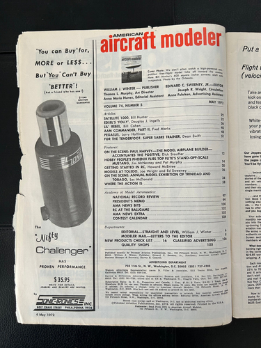 4 diferentes 1968-72 modelador de aviones y dos 68, 74 modelos revistas de noticias de aviones - Imagen 7 de 8