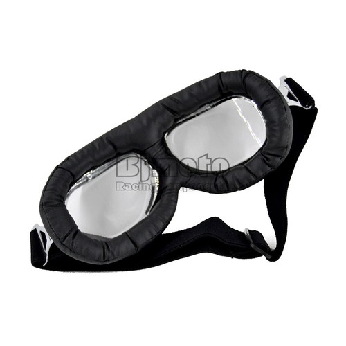Retro Motorcycle Goggles Aviator Pilot Vintage Eyewear Glasses Clear Lens - Bild 2 von 2