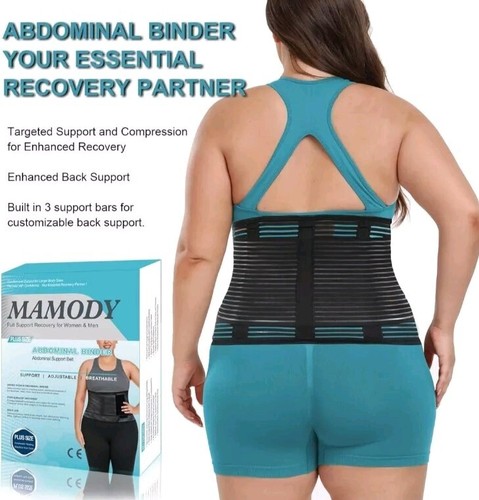 Postpartum Belly Band Abdominal Binder Surgery L/XL Compression Wrap Belt NEW - Picture 5 of 13