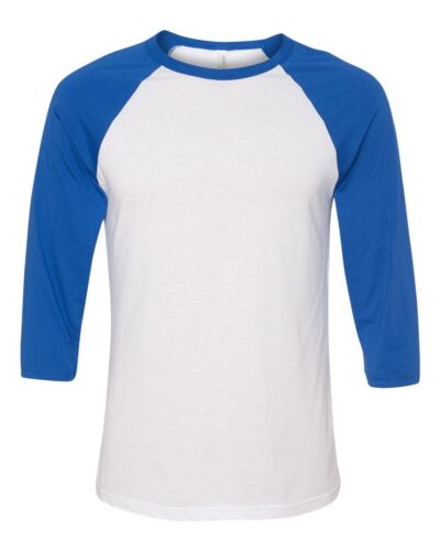 Bella Canvas TriBlend Raglan 3/4 Sleeve Baseball Soft Blend Jersey T-Shirt 3200 - Picture 27 of 34