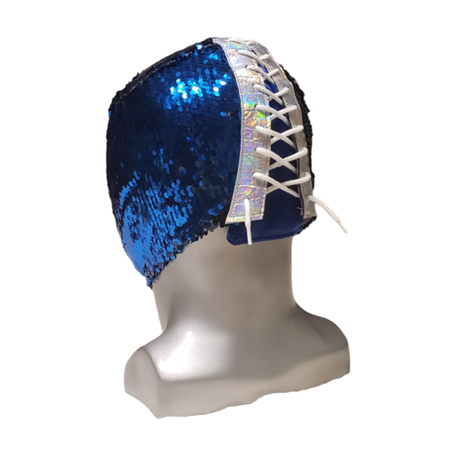 Blue Demon - Máscara Lucha Libre Lycra Lentequilla y Vinilo Tamaño: Ajustable - Imagen 4 de 13