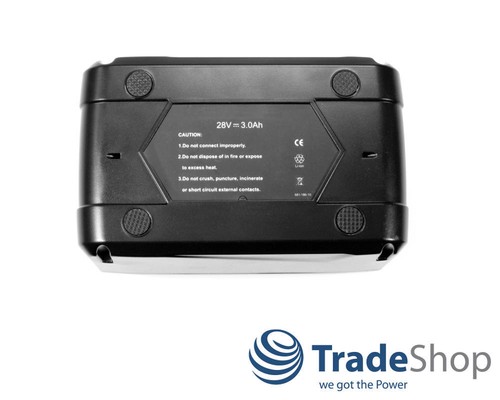 2in1 Set: Li-Ion Akku 28V 3000mAh + Ladegerät für AEG Milwaukee V28G V28C V28B  - Bild 5 von 6