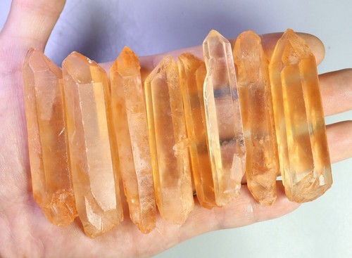 8 piezas Hermoso espécimen mineral de racimo de cristal de cuarzo rosa natural - Imagen 6 de 9