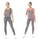 2Pcs Women's Sport Gym Yoga Sweatshirt Tracksuit Set Running Fitness Workout