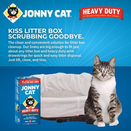 Jonny Cat Heavy Duty Litter Box Liners, Jumbo, 5 Count - Bild 5 von 6