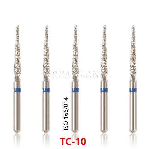 5pcs Zahnarzt Diamant Bohrer Schleif Fräs Präparation Dental High speed Turbine - Bild 121 von 179