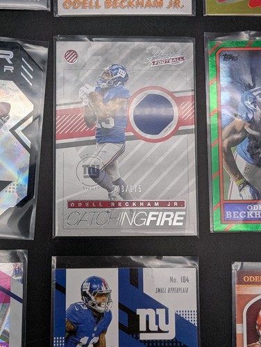 Odell Beckham JR. Football Card Lot Rookie Topps Finest Select Mosaic Patch #'d - Picture 5 of 8