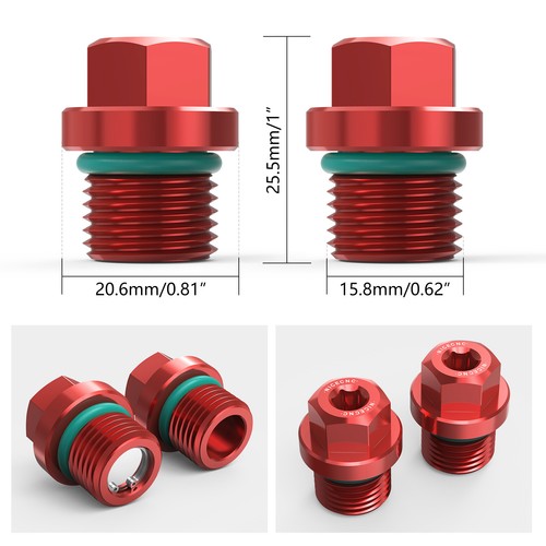 Front Differential Fill & Drain Plug For Polaris ACE 570 Ranger XP 1000 RZR 1000 - Picture 8 of 12