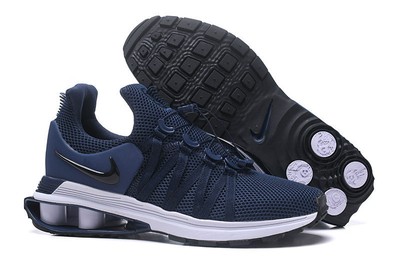 nike shox navy blue
