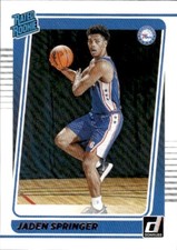 2021-22 Donruss #247 Jaden Springer RC Philadelphia 76ers Basketball