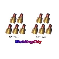 WeldingCity® 10pk Assorted Gas Lens 45V43-45V44 1/16-3/32 TIG Welding Torch 9/20