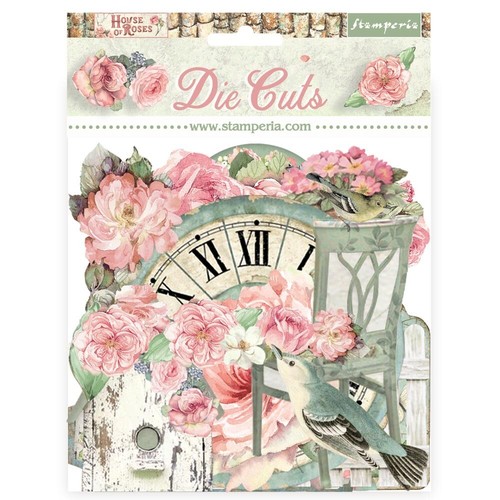 House Of Roses - Stamperia Die Cuts Assorted Chipboard 38pc DFLDC114 Mixed Media - Picture 2 of 2