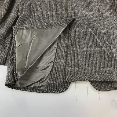 Vintage Hart Schaffner & Marx Sport Coat Mens 44R Grey Windowpane Camel Hair - Picture 15 of 17