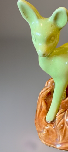 Retro 1950s Mid Century Shawnee Pottery Deer Desk Table Lamp Working (4D) - Picture 5 of 5