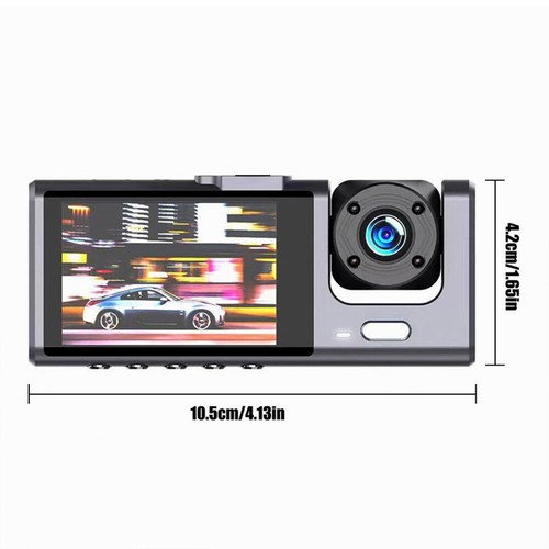 Car 3Lens Dash Cam Front/Rear/Inside Video Recorder Camera+7" HD Car MP5 Player - Picture 8 of 20