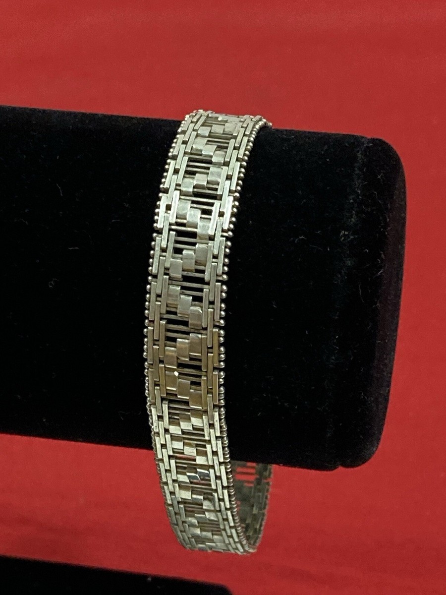 Milor Italy ヴィンテージブレスレット シルバー 925 Vintage ITALY Sterling 925 MILOR Silver Links Bracelet 25