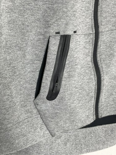 Chaqueta Suéter Mujer Cremallera Completa Gris Multi-bolsillo con Agujeros para Pulgar Talla L - Imagen 4 de 13
