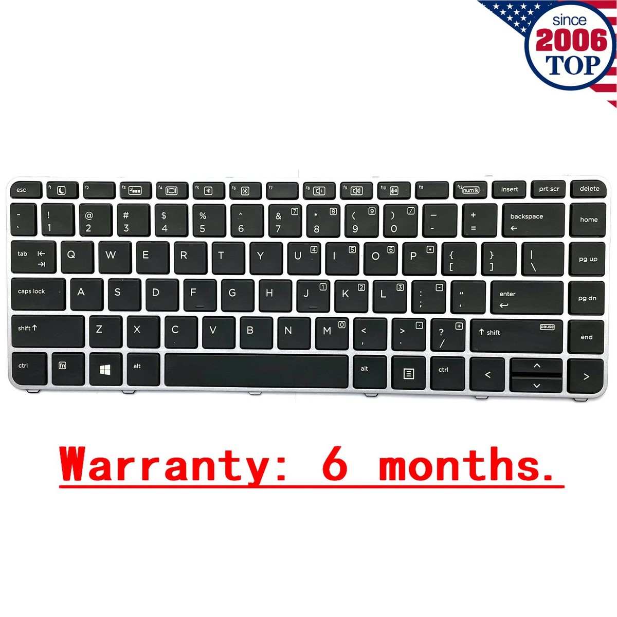 New US Keyboard Backlit for HP Elitebook Folio 1040 G3