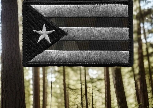 Puerto Rico Flagge Aufnäher Multicam schwarz passend für VELCRO® BRAND Schlaufenverschluss - Bild 4 von 5