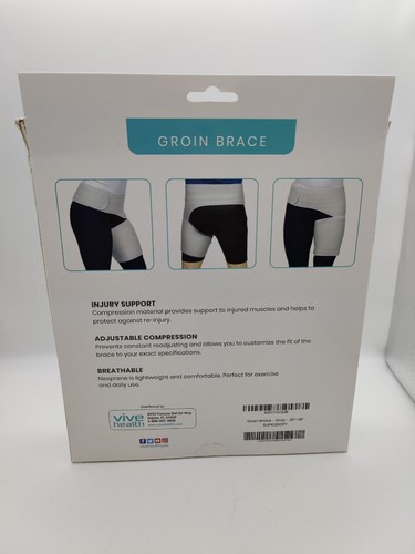 Vive Groin Brace Black Hip 25”-48”NEW/Open BOX Neoprene Groin Brace - Picture 3 of 6