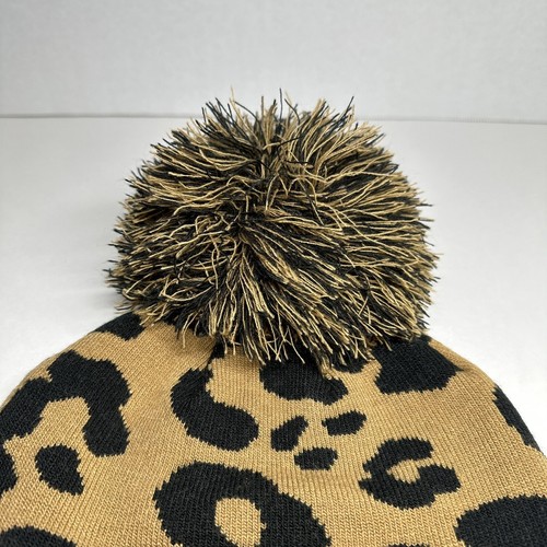 ‘47 Brand Texas Longhorns Cheetah Print Womens Pom Beanie Adult Size NWT Rosette - Picture 5 of 7