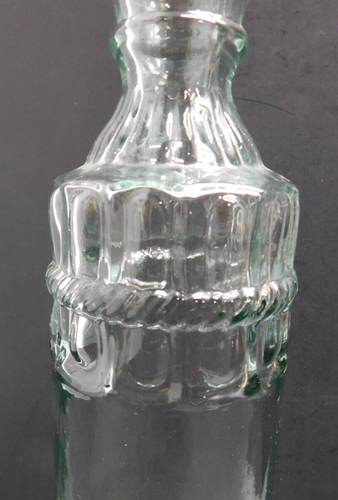 Vintage Green Tint Glass Round Bottle 13" Tall - Picture 4 of 6