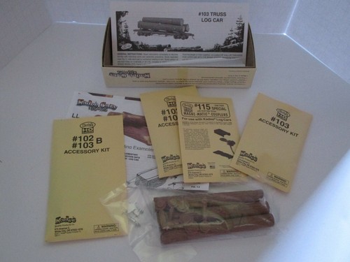Kaddee HO Cars Logging #103 Truss Log Car with Logs NIB NEW - Picture 1 of 3