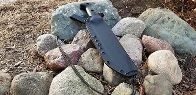 KA-BAR CUSTOM Taco style Kydex sheath for the BK9 w/ Kydex Dangler (BK) 1.0