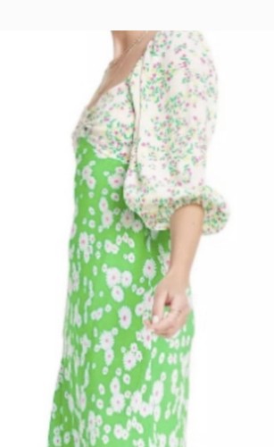 Vestido Rixo Target Verde Margarita Boho Midi 4 - Imagen 4 de 13