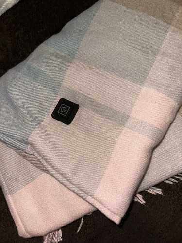 Heated Scarf Pink And Grey - Picture 4 of 14