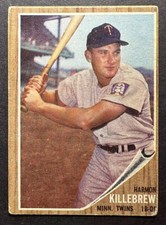 1962 Topps #70 Harmon Killebrew HOF Twins