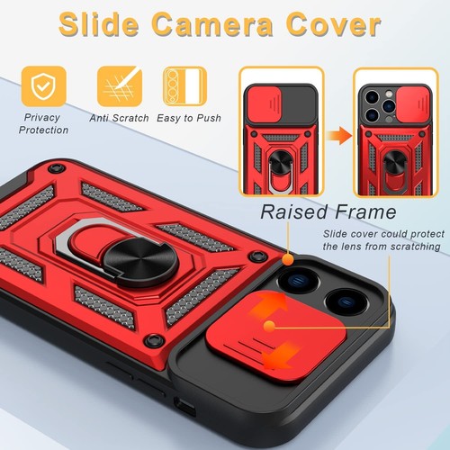 Funda para iPhone 14/14 Pro/14 Pro Max a prueba de golpes lente de cámara anillo protector estuche - Imagen 34 de 49