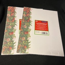 42 Sheets Computer Paper Happy Holidays Greetings Letter Bough Laser & Ink Jet