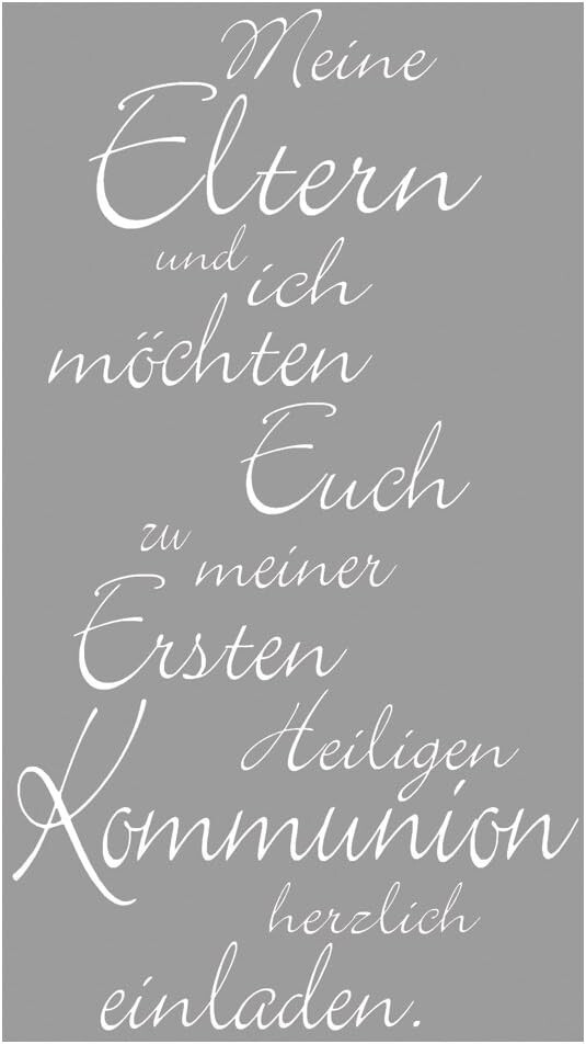 Rayher Motivstempel aus Holz 5x9 cm "Eltern...Kommunion..." 28315000 - #H4
