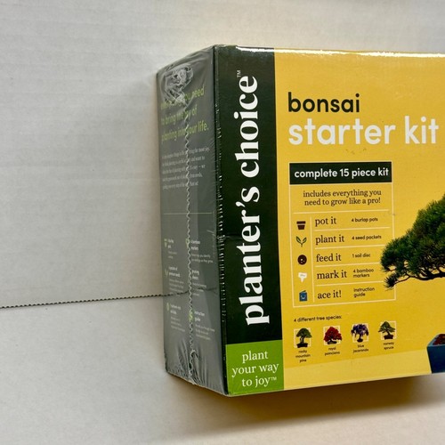 Bonsai Starter Tree Kit Growing Garden Gift For Women & Men 15 Piece Set - Picture 3 of 7
