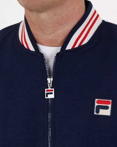 Fila Mk1 Settanta Track Top in Navy Blue - Borg BJ Matchday tracksuit jacket - Picture 2 of 4