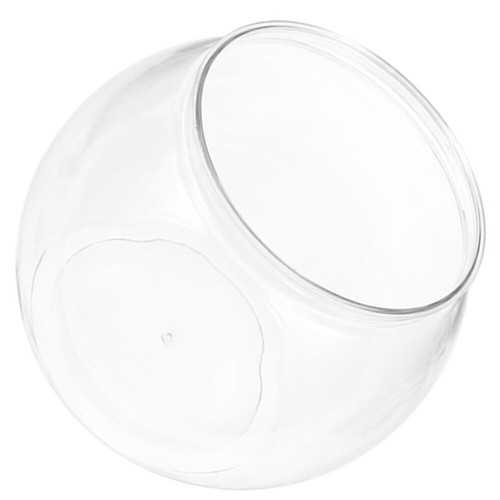 Transparent Fish Tank Aquarium Small Wide Mouth Bowl Goldfish Office
