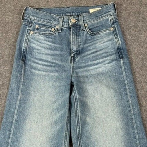 AYR Secret Sauce bequeme Stretch-Damenjeans weites Bein Größe 25 S Medium Wash Boho - Bild 3 von 12