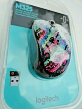NEW Logitech Wireless PC MAC Mouse M325 Celebration Black 910-003803